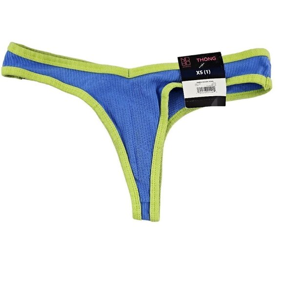 No Boundaries NOBO V-Thong & Ribbed Cotton 3 Pack Thong Panties  – Size XS NWT - Picture 6 of 8